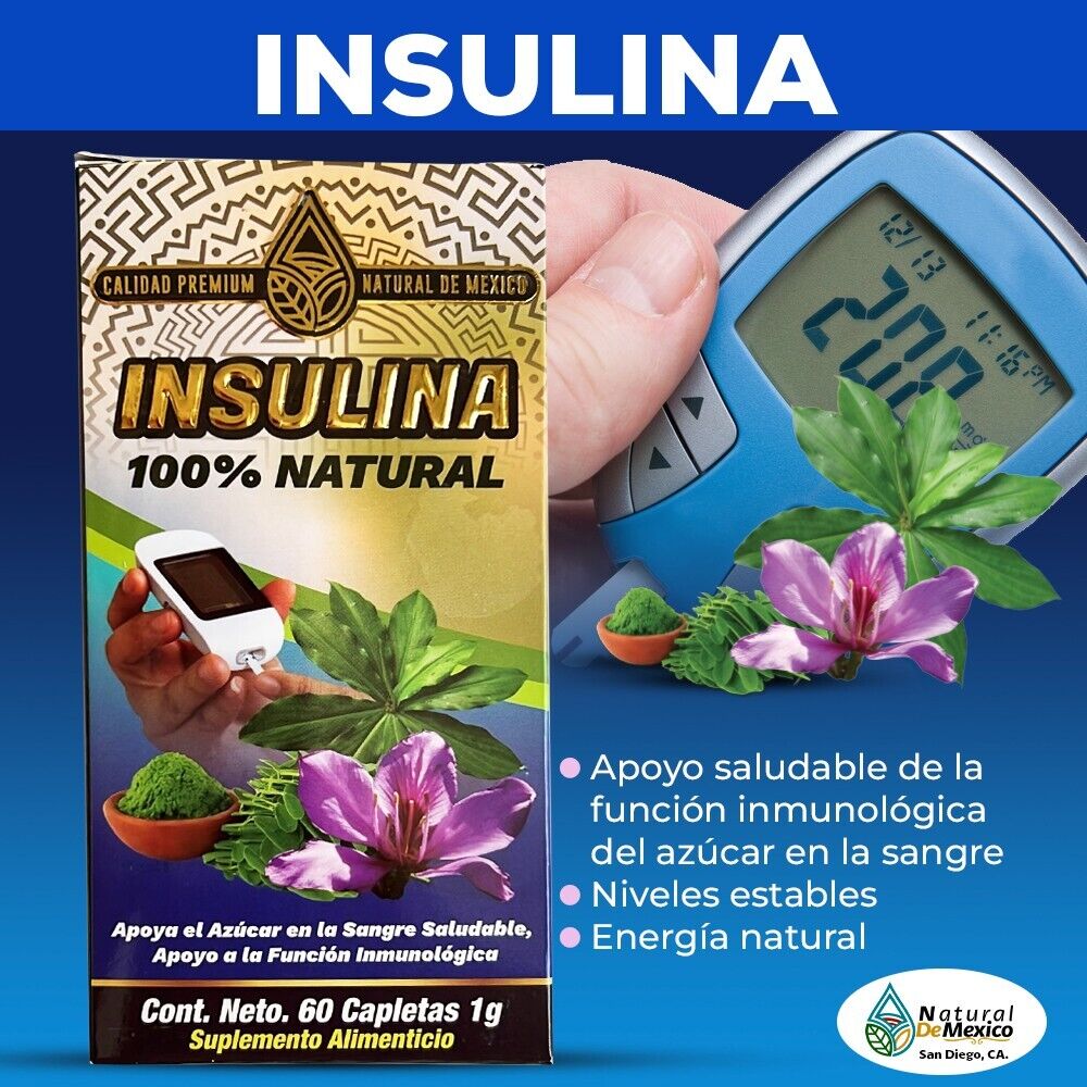Insulina 100% Natural – Apoyo Natural al Azúcar en la Sangre