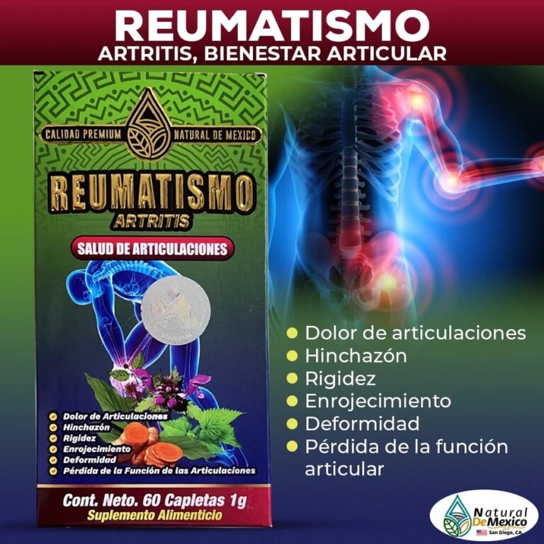 Reumatismo Artritis – Suplemento Natural para la Salud de las Articulaciones