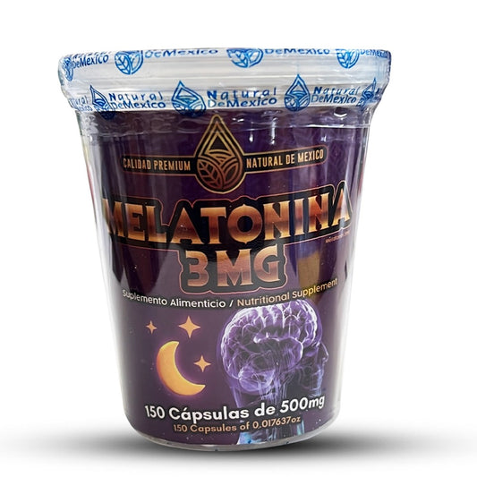 Melatonina – Suplemento Natural para el Sueño (150 cápsulas)